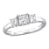 1 CT TW Lab-Grown Diamond 3-Stone Ring in 14K White Gold