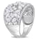 3 3/8 CT TGW Lab Grown Diamond Wide Band Ring in 14K White Gold