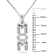 Diamond Infinity "Mom" Pendant with Chain in Sterling Silver