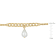 9MM Freshwater Cultured Pearl with Link Chain Bracelet in Yellow Plated
Sterling Silver