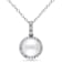 8MM Freshwater Cultured Pearl and 1/10 CT TW Diamond Halo Pendant with
Chain in Sterling Silver