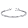 8 1/4 CT TGW Created White Sapphire Tennis Bracelet in Sterling Silver