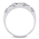 1/2 CT TGW Ruby and Diamond Accent Eternity Ring in 10K White Gold