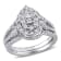 1/4 CT TW Diamond Vintage Ring Set Set in Sterling Silver
