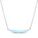 2 3/4ctw Sky Blue Topaz Bead Bar Necklace in Sterling Silver