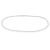 Singapore Chain Bracelet in Platinum, 7 in