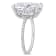 8-1/10 CT DEW Created Moissanite Engagement Ring in 10K White Gold