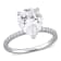 3-1/2 CT DEW Created Moissanite Engagement Ring in 10K White Gold