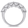 6 CT TW Lab-Grown Diamond Semi-Eternity Ring in 14K White Gold
