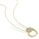 Diamond Accent Infinity Heart Pendant with Chain in 18K Yellow Gold Over
Sterling Silver