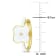 Created White Sapphire Floral White Enamel Earrings in 18k Yellow Gold
Over Sterling Silver