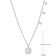 1/5 CT TW Diamond Charm Necklace in 14K White Gold