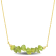 1 4/5 CT TGW Peridot Bead Necklace in Yellow Plated Sterling Silver
