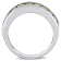 2 3/4 CTW Peridot Semi-Eternity Anniversary Band in Sterling Silver