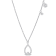 1/4 CT TW Diamond Station Necklace in 14K White Gold