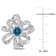 1 7/8 CT TGW London Blue Topaz and White Topaz Flower Earrings in
Sterling Silver