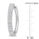 1 3/4 CT TGW Created Moissanite Hoop Earrings in Sterling Silver
