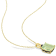 5 5/8 CT TGW Green Quartz and Black Sapphire Pendant with Chain in
Yellow Plated Sterling Silver