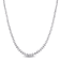 25 CT TGW Cubic Zirconia Tennis Necklace in Sterling Silver
