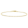 1MM Ball Chain Bracelet in 18K Yellow Gold Over Sterling Silver