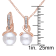 8-8.5MM Freshwater Cultured Pearl and 1/10 CT TW Diamond Earrings and
Pendant Set in Rose Silver