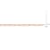 Fancy Paperclip Chain Necklace in Rose Plated Sterling Silver