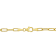 9-10 MM Grey Freshwater Cultured Pearl Oval Link Necklace in 18K Yellow
Gold Over Sterling Silver