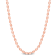 Oval Ball Chain Necklace in Rose Plated Sterling Silver