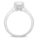 1 5/8 CT TGW Created White Sapphire Solitaire Ring in Sterling Silver