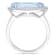 2 7/8 CT TGW Sky Blue and White Topaz Halo Ring in Sterling Silver