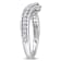 1/3 CT TW Diamond Chevron Ring in Platinum