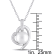 8.5-9MM Freshwater Cultured Pearl and Diamond Pendant with Chain in
Sterling Silver