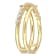 1/3 CT TGW Lab Grown Diamond Coil Ring 1in 18K Yellow Gold Plated
Sterling Silver