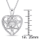 1 1/4 CTW White Topaz Heart Locket Pendant with Chain in Sterling Silver