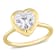 2 CT DEW Heart-Shaped Lab Created Moissanite Engagement Ring in 10K
Yellow Gold