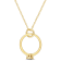 Promise Ring Charm Diamond Accent Pendant with Chain in Yellow Plated
Sterling Silver