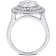 3 7/8 CT TW Lab-Grown Diamond Double Halo Ring in 14K White Gold