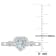 1/2 CT TGW Aquamarine and White Topaz with Diamond Accent Halo Ring in
Sterling Silver