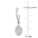 2/5 CT TW Diamond Dangle Earrings in 14K White Gold