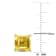 4 4/5 CT TGW Square Citrine Stud Earrings in Sterling Silver