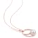 9-9.5MM Freshwater Cultured Pearl Drop Pendant with Chain in Rose Plated
in Sterling Silver