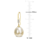 12-12.5MM Golden South Sea Cultured Pearl and Diamond Accent Earrings in
10K Yellow Gold