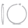2 3/4 CT TW Lab-Grown Diamond Inside-Out Hoop Earrings in 14K White Gold