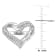 1/5 CT TW Diamond Open Heart Ring in Sterling Silver