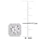 Diamond Accent Square Halo Stud Earrings in Sterling Silver