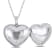 Diamond Accent Embossed Vintage Filigree Heart Locket Pendant with Chain
in Sterling Silver