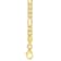 3.8mm Figaro Chain Necklace in 18k Yellow Gold Plated Sterling Silver,
24 in
