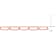 6MM Polished Paperclip Chain Necklace in Rose Plated Sterling Silver