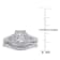 1/5 CT TW Diamond Vintage Bridal Set in Sterling Silver