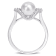 7-7.5MM Freshwater Cultured Pearl and Created White Sapphire Halo Ring
in Sterling Silver